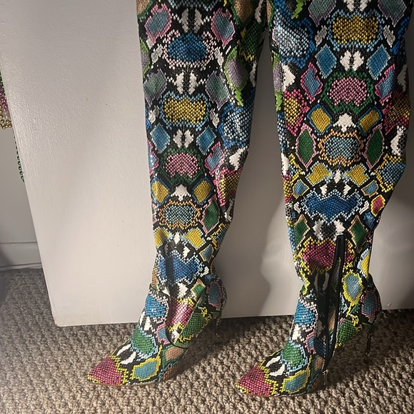 Steve Madden boots Bright Multi colored - Picture 3 of 5